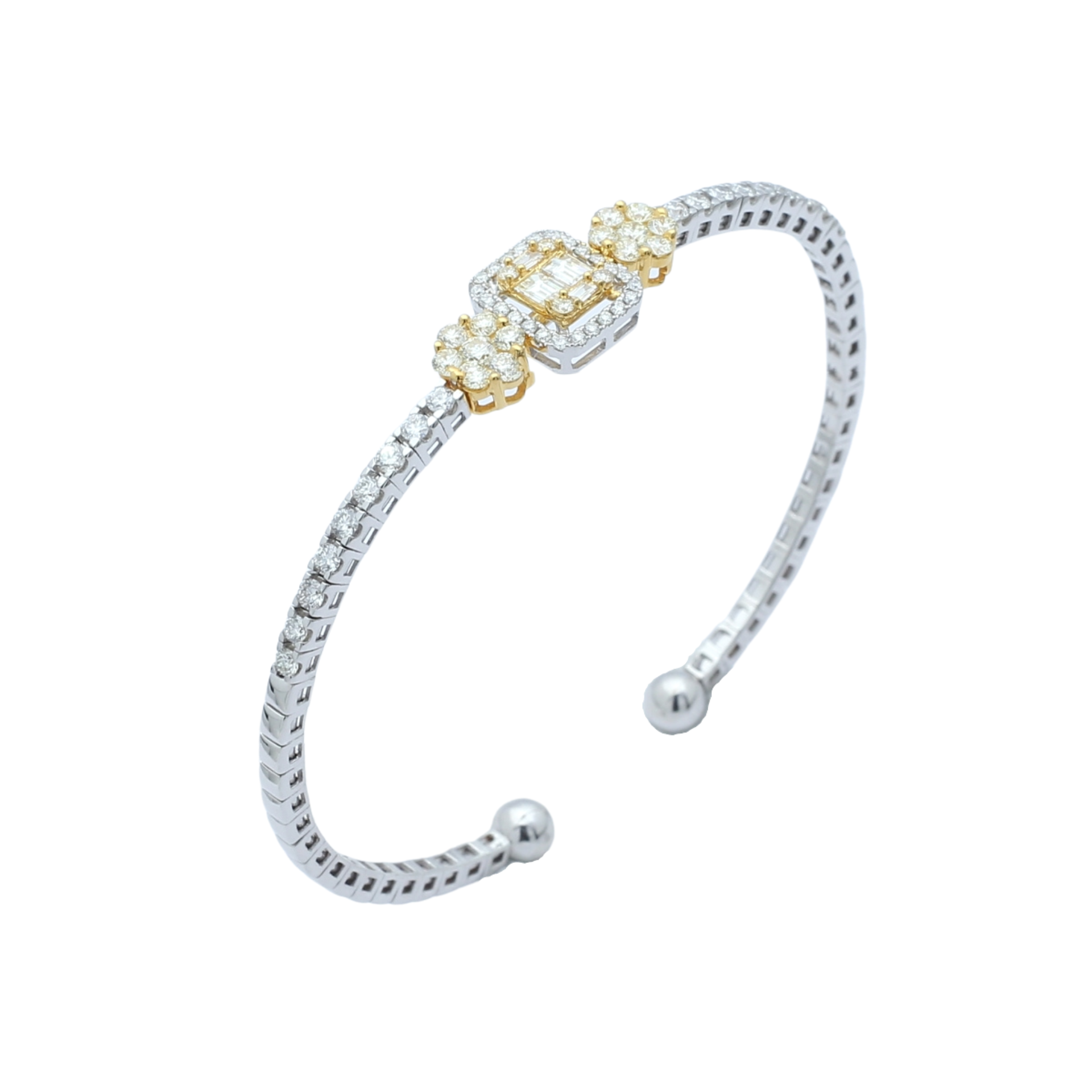 TAKA Jewellery Cresta Diamond Bangle 18K