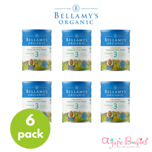 Bellamy's Organic Step 3 Toddler Milk (900g) - Pack of 6 ( Exp: 11/24)